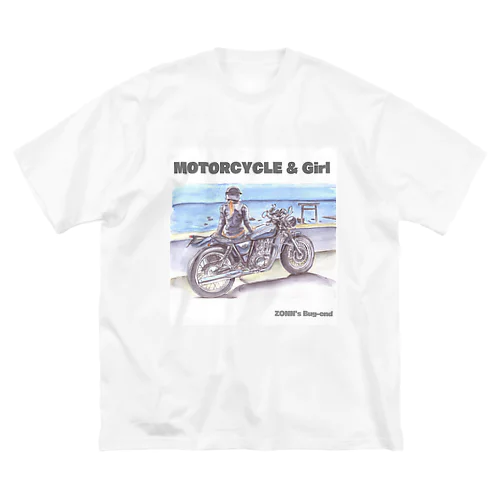 バイク女子スケッチ　01 Big T-Shirt