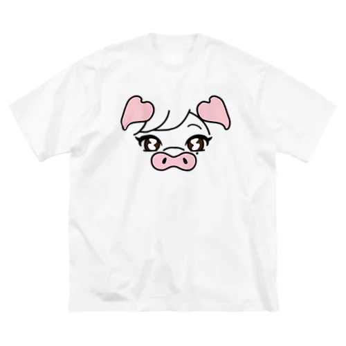 ブタのあすブーちゃん ビッグシルエットTシャツ