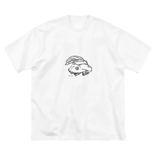 カエルみたいな絵 ビッグシルエットTシャツ