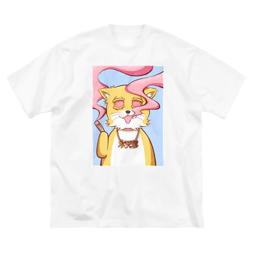 マタタビ猫・モクちゃん ビッグシルエットTシャツ