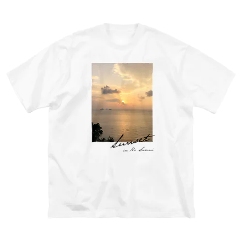 Sunset in Ko Samui ビッグシルエットTシャツ