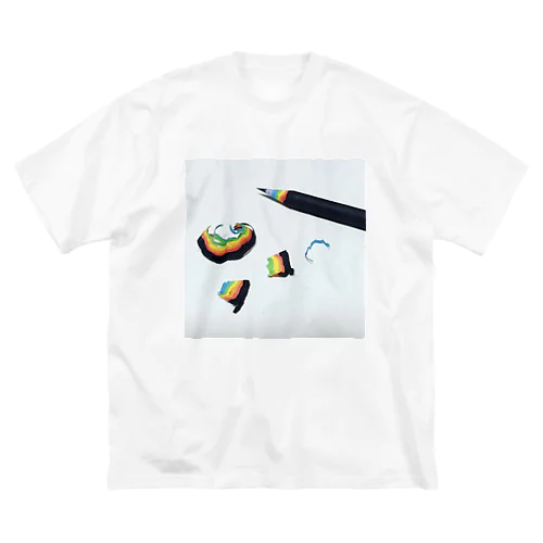 Rainbow Pencil ビッグシルエットTシャツ