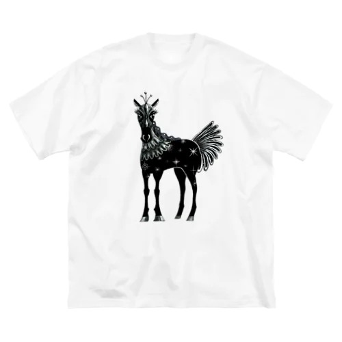 Horse シンピ ビッグシルエットTシャツ