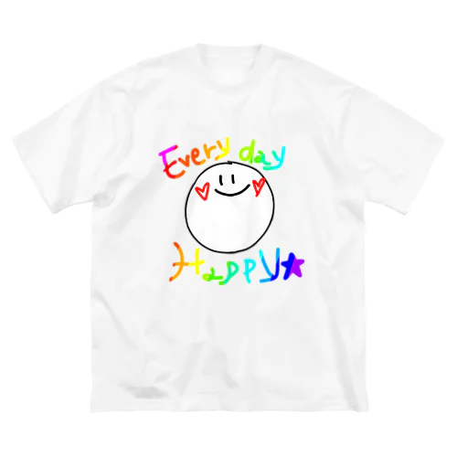 Happy　Smile☺ Big T-Shirt