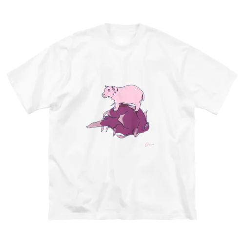 Fruits-kaba (dragon fruit) ビッグシルエットTシャツ