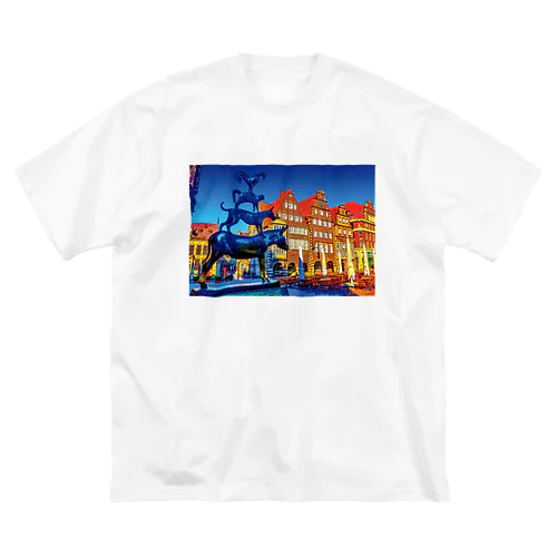 ドイツ マルクト広場のブレーメン音楽隊 Big T-Shirt