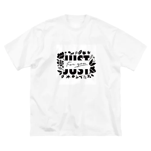 じゃすとふぉーゆー。くろ ビッグシルエットTシャツ