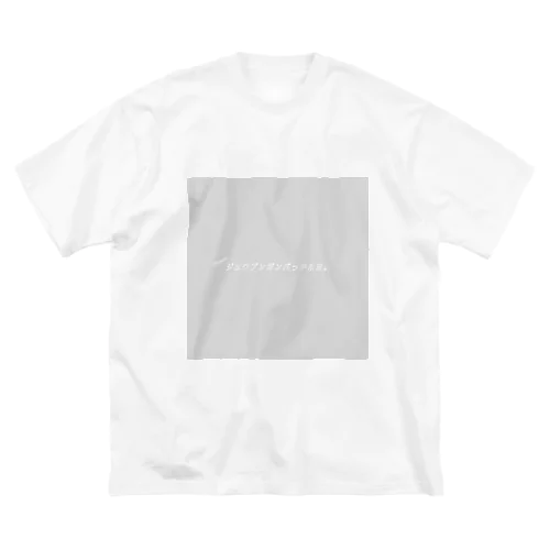 灰・ジュウブンガンバっテルヨ。てぃー Big T-Shirt