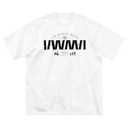 LAWWAL-BLACK ビッグシルエットTシャツ