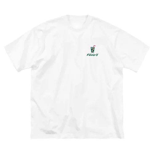 メロンソーダ　ワンポイント ビッグシルエットTシャツ