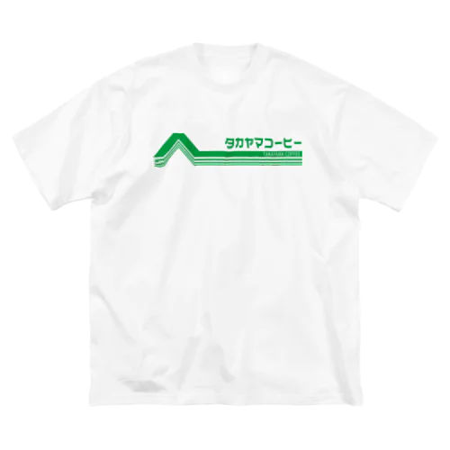 レトロポップロゴ(緑) ビッグシルエットTシャツ