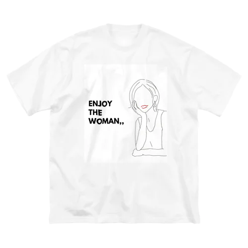 Enjoy the woman,, ビッグシルエットTシャツ