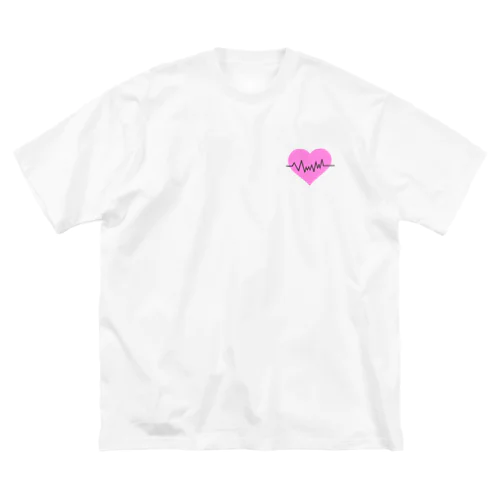 Heart ECG ビッグシルエットTシャツ
