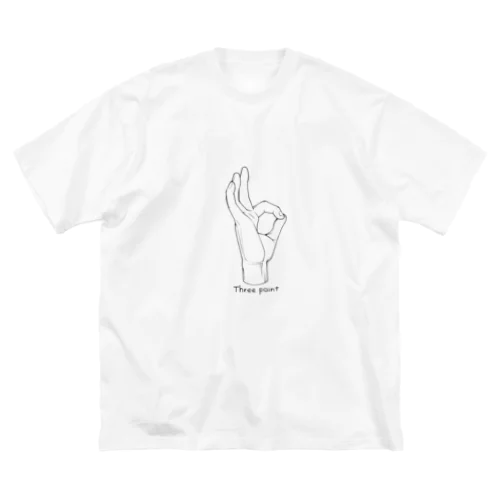 Three Point ビッグシルエットTシャツ