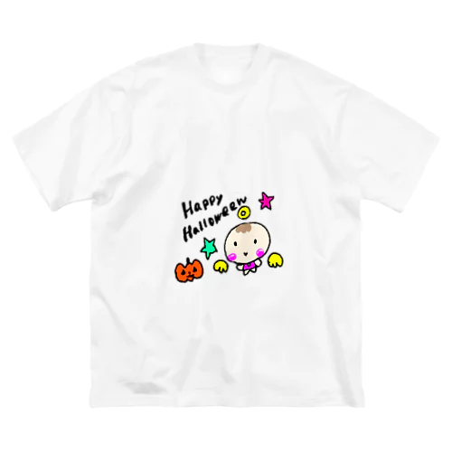 ゆるかわベビーの天使ちゃんハローウィンVer ビッグシルエットTシャツ