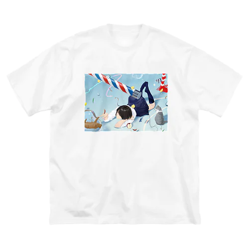 昼下がり解放区 ビッグシルエットTシャツ