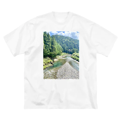 森と川 ビッグシルエットTシャツ