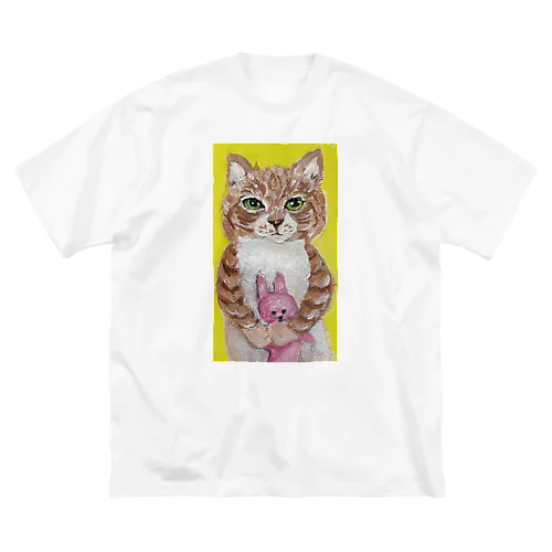 うさちゃんと一緒ねこ Big T-Shirt