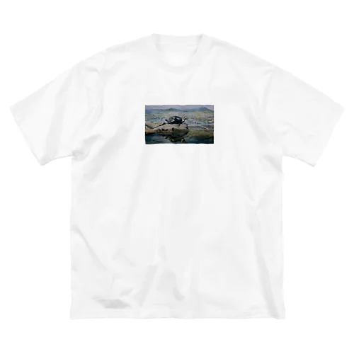 ペンギンプリントTシャツ 루즈핏 티셔츠