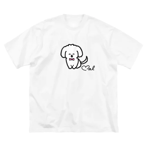 にっこりマルチーズ ビッグシルエットTシャツ