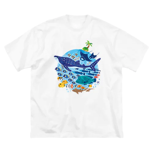 暖かい海の魚たち ビッグシルエットTシャツ