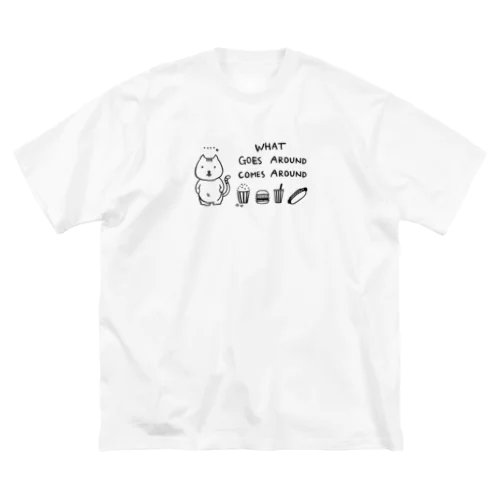 ぽっこりネコ Big T-Shirt