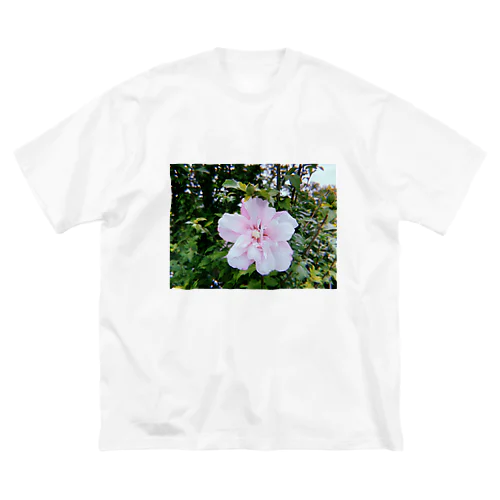 #004 althaea rosea ビッグシルエットTシャツ