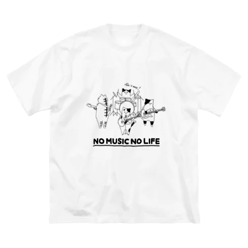 ねこバンド Big T-Shirt