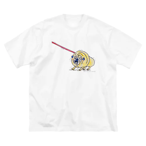 全力で拒否するパグちゃん ビッグシルエットTシャツ