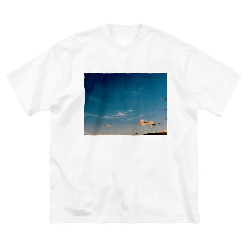 夕焼け空1 루즈핏 티셔츠