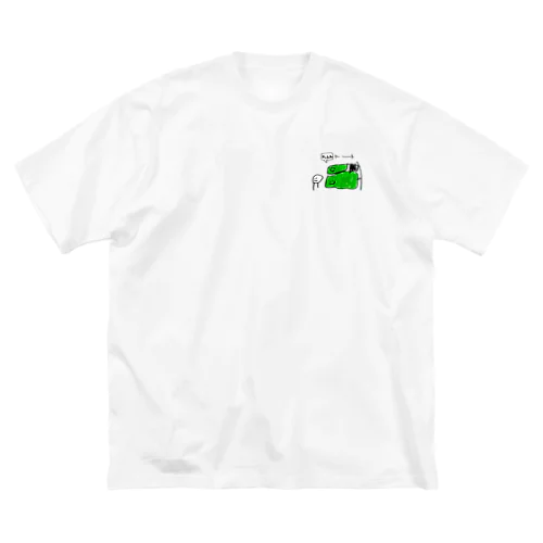 わんわんーん　Green ビッグシルエットTシャツ