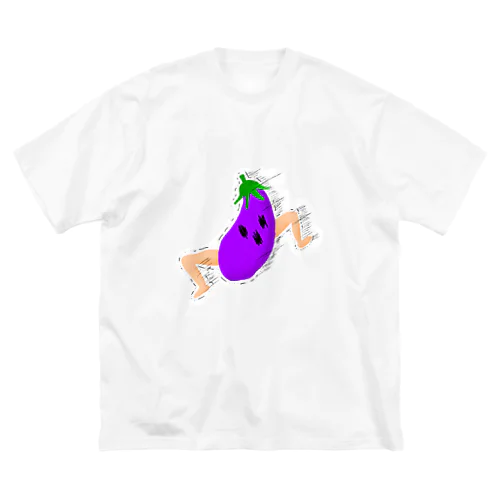 走る🍆くん ビッグシルエットTシャツ