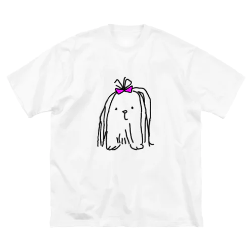 もふもふのお友達 ビッグシルエットTシャツ