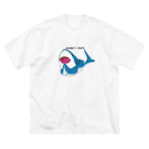 onedari shark ビッグシルエットTシャツ