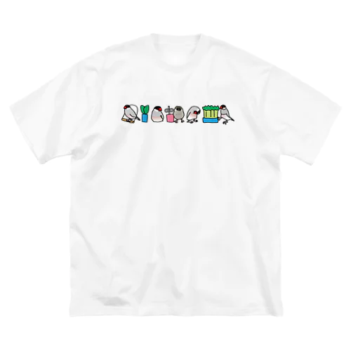 ゴマ文鳥 ビッグシルエットTシャツ