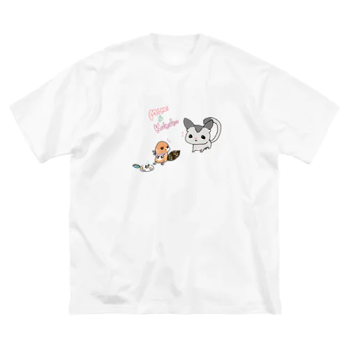 Mimi &Kohaku ごはん ビッグシルエットTシャツ