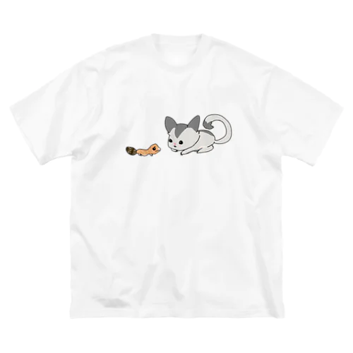 Mimi＆Kohaku 初対面 ビッグシルエットTシャツ