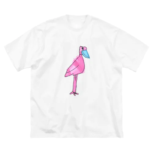 ハシビロコウ ビッグシルエットTシャツ