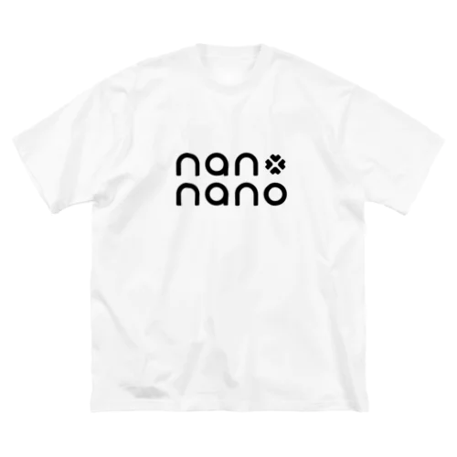 nan nano logo ビッグシルエットTシャツ