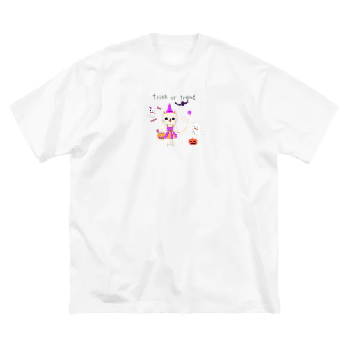 トリック・オア・トリート　ねこ ビッグシルエットTシャツ