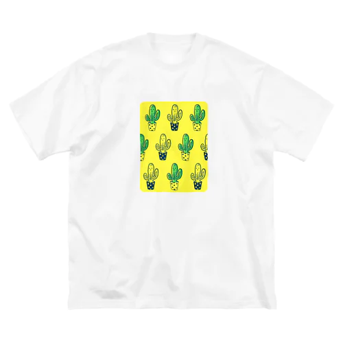 毛深サボテンズ ビッグシルエットTシャツ