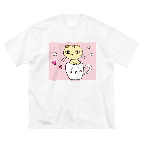 カップにゃん Big T-Shirt