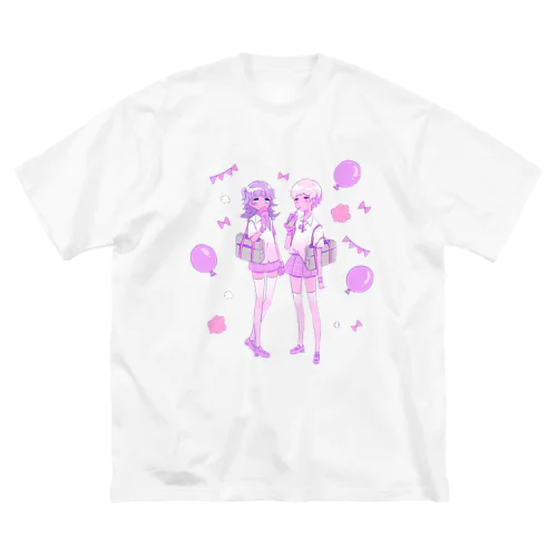 ららら　寄り道少女 ビッグシルエットTシャツ