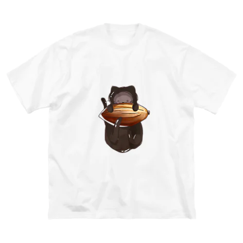 カカオ豆とちょこねこビッグシルエットTシャツ Big T-Shirt