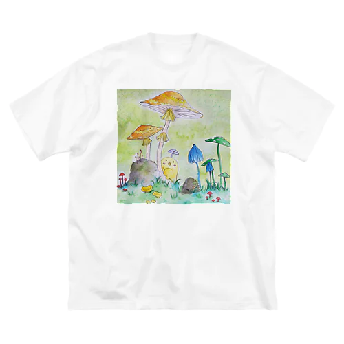 ひょっこりきのぴよ ビッグシルエットTシャツ