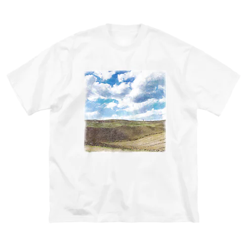 トスカーナの丘Ⅱ ビッグシルエットTシャツ