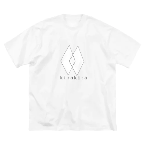 kirakira 白 ビッグシルエットTシャツ