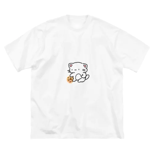 ネコ線香 ビッグシルエットTシャツ