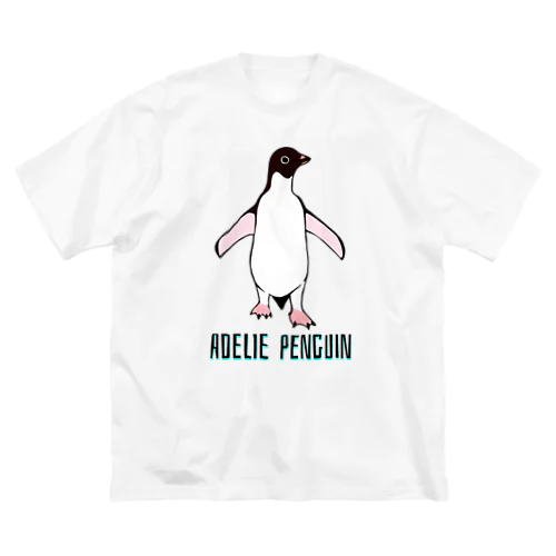 アデリーペンギン2号　英語バージョン ビッグシルエットTシャツ