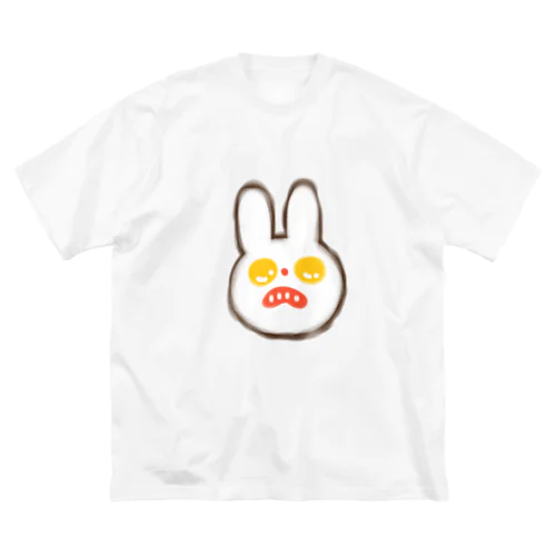 目玉焼きうさぎ ビッグシルエットTシャツ